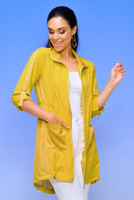 Load image into Gallery viewer, Elena Wang  3/4 Length Zip Front Cardigan Jacket EW28161
