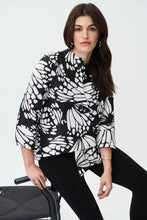 Load image into Gallery viewer, Joseph Ribkoff Printed Asymmetrical Jacket.
