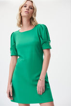 Load image into Gallery viewer, Joseph Ribkoff 232116 Short Sleeve Dress With Zipper Cuff Detail
