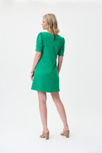 Load image into Gallery viewer, Joseph Ribkoff 232116 Short Sleeve Dress With Zipper Cuff Detail
