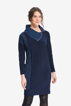 Load image into Gallery viewer, JR214155 Tunic Dress With Contrast Trim
