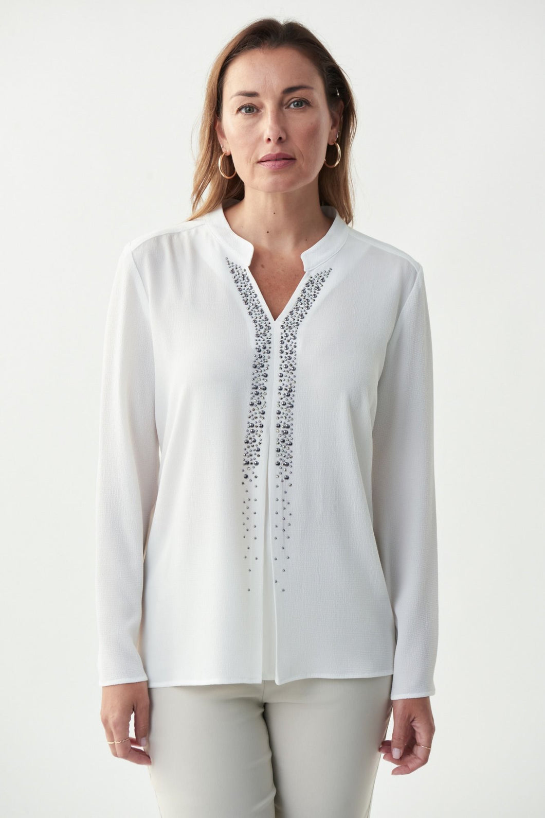 Joseph Ribkoff 221046 Top With Front Embellishment