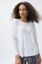 Load image into Gallery viewer, Joseph Ribkoff 231950 Vanilla Knit Top With Mesh Details
