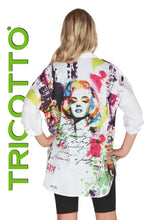 Load image into Gallery viewer, Tricotto 493 Printed 3/4 Sleeve Blouse
