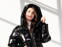 Load image into Gallery viewer, Alison Sheri A40421 Shiny Short Puffer Jacket
