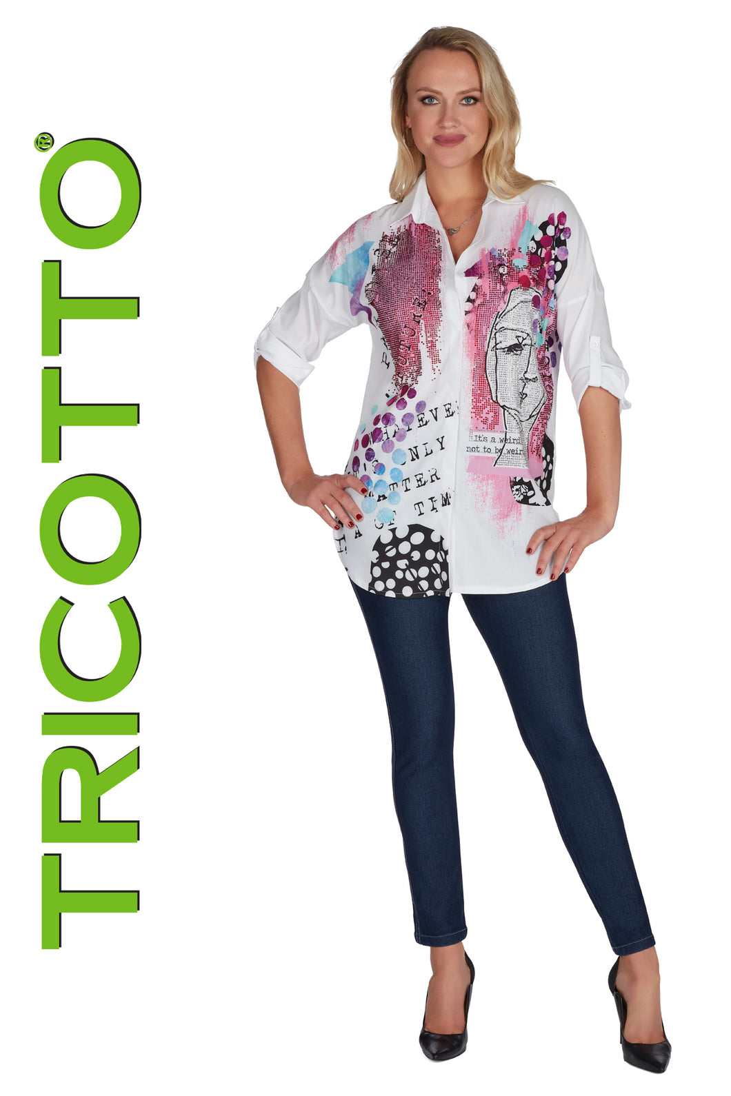Tricotto C.-123 Printed Blouse