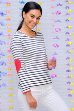 Load image into Gallery viewer, Elena Wang Striped Top EW28065
