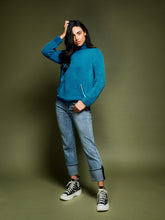 Load image into Gallery viewer, Elena Wang EW29022 Chenille Sweater With Zip Pockets
