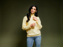 Load image into Gallery viewer, Elena Wang EW29022 Chenille Sweater With Zip Pockets
